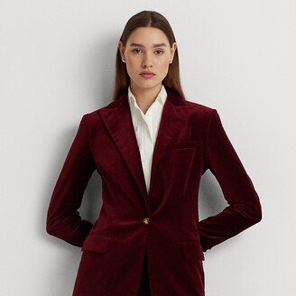 Ralph Lauren Stretch Velvet Blazer