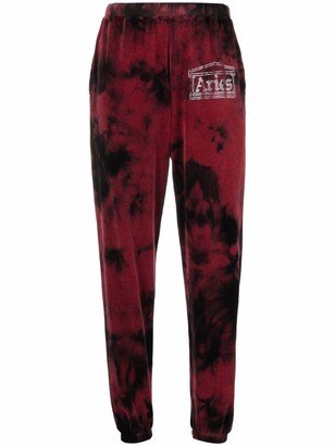 Velvet Tie-Dye Track Pants