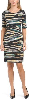 TJMAXX Abstract Stripe Layered Dress For Women