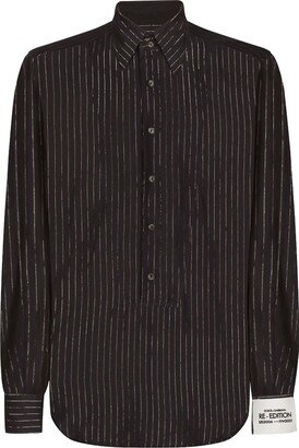 Striped Long-Sleeved Shirt-AE