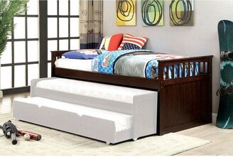 Wooden Frame Twin Size Daybed in Espresso