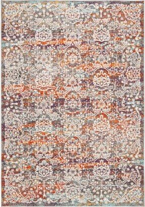 Madison MAD944 Power Loomed Area Rug - Light Grey/Light Blue - 6'x9'