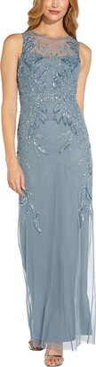 Papell Studio by Adrianna Papell Womens Embellished Maxi Evening Dress-AA