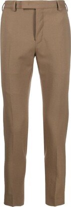 PT Torino Mid-Rise Wool Tailored Trousers