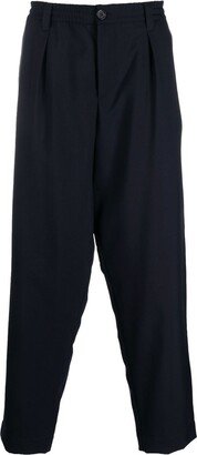 Virgin-Wool Tapered Trousers-AC