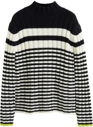 Wool-Cashmere Retro Stripe Sweater