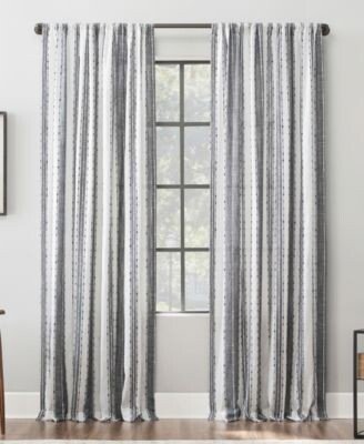 Textured Stripe Cotton Curtain Collection