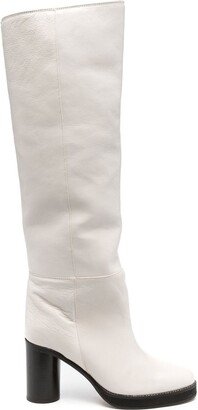 Leather Knee-High 85mm Boots