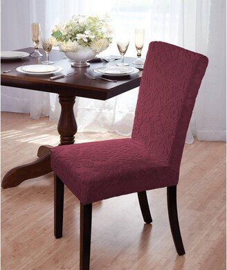 Madison Industries Velvet Damask Dining Room Chair Cover - Madison