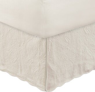 Paisley Quilted 18-inch Drop Bed Skirt