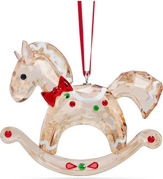 Christmas Holiday Cheers Gingerbread Rocking Horse Ornament
