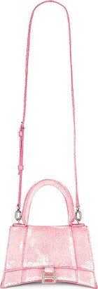 Small Hourglass Top Handle Bag in Pink