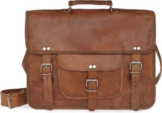 Vida Vida Vida Vintage Classic Leather Satchel Fifteen Inch