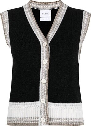 Sleeveless Cashmere Cardigan-AA