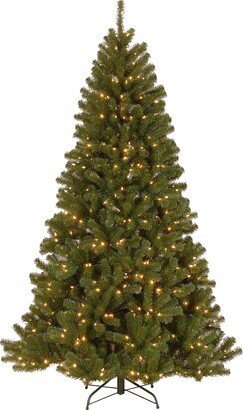 National Tree Company 7.5' Power Connect North Valley Spruce Tree with Light Parade Led Lights