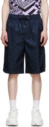 Navy La Greca Shorts