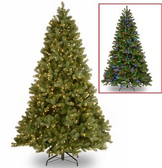 National Tree Company National Tree 7.5' Feel Real Down Swept Douglas Fir Hinged Tree with Led Lights