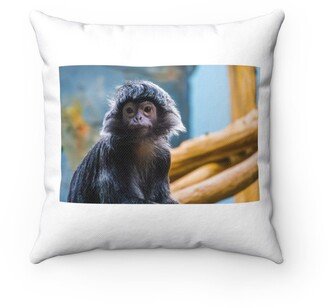 Javan Langur Monkey Pillow - Throw Custom Cover Gift Idea Room Decor