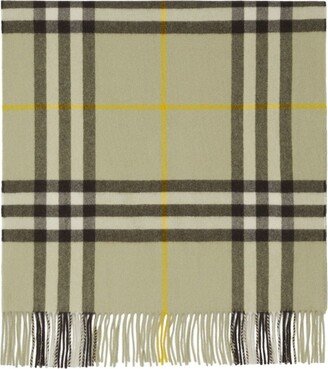 Checked Cashmere Scarf