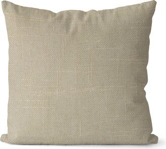 Beige Chenille Throw Pillow Cover // Rattan Light Brown Woven 275