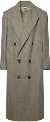 Paris Double-Breasted Mid-Calf Length Coat
