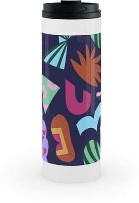 Travel Mugs: Hand Over - Multi Stainless Mug, White, 16Oz, Multicolor