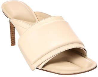 Les Mules Aqua Leather Sandal