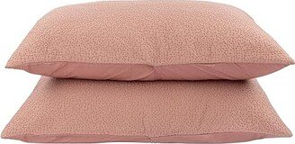 Bokser Home Sham Set Standard Matelasse (Clay) Sheets Bedding