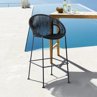 Acapulco Indoor Outdoor Steel and Rope Bar/Counter Stool