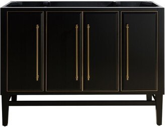 Mason 48 in. Single Bathroom Vanity Cabinet Only in Black