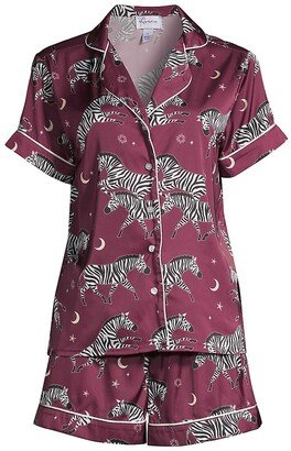 Averie Sleep Isabis Two-Piece Satin Pajama Set