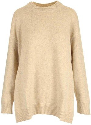 Plain Crewneck Knit Sweater