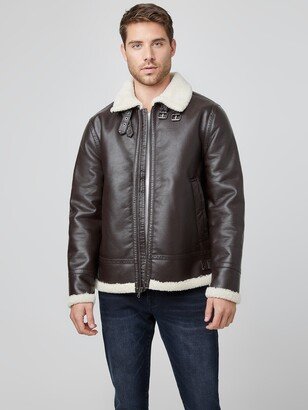 Guess Factory Magnus Faux-Leather Jacket