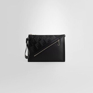 Man Black Clutches & Pouches