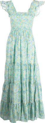 Kendall floral-print cotton maxi dress