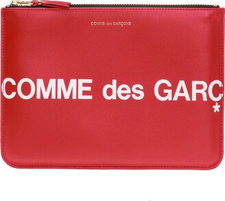 Logo-printed Pouch Unisex - Red