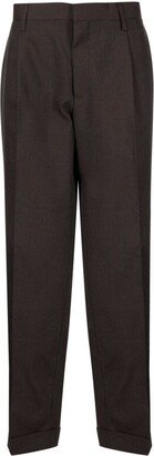 Pleated Tapered Trousers-AM
