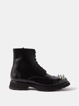 Spiked Leather Boots