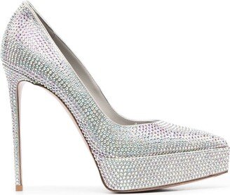 Uma 120mm crystal-embellished pumps