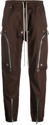 Zip-Pockets Tapered-Leg Trousers