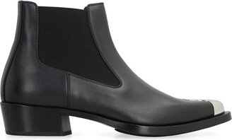 Punk Leather Chelsea Boots