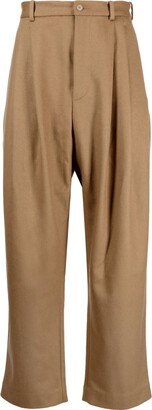 Drop-Crotch Tapered Trousers-AA