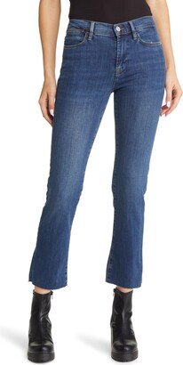 Le High Raw Hem Ankle Straight Leg Jeans