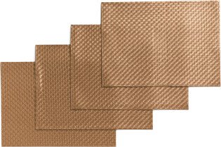 TJMAXX Set Of 4 Faux Leather Placemats-AD