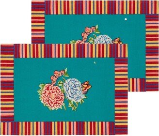 Set of 2 Queen Green Kandem placemats