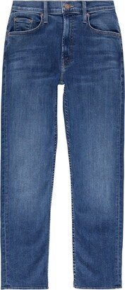 Rider mid-rise cropped jeans