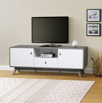 Saint Birch Hayes TV Stand, Gray Oak/White