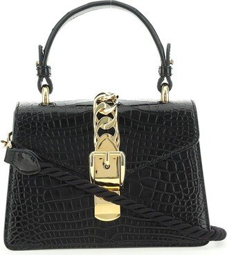 Logo Detailed Chain-Link Crossbody Bag