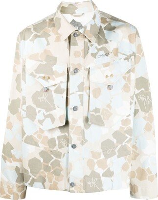 OBJECTS IV LIFE Camouflage-Pattern Denim Jacket