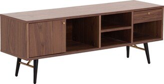 GEROJO Modern Low Profile TV Stand with Robot Vacuum Clearance, High-Grade MDF Material, and Ample Storage for TVs up to 78 Inches